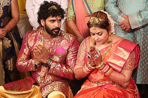 In pictures: Actor Namitha ties the knot with producer Veerandra