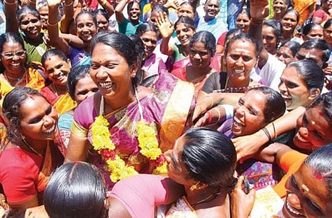Smiles all around: Pembilai Orumai that took on tea giant wins big in Kerala polls