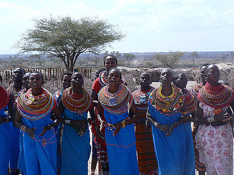 It's no entry for men in this Kenyan village of women and their children