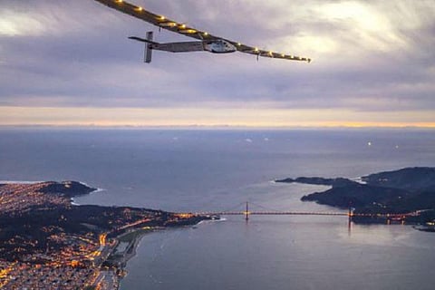 Solar plane completes round-the-world trip