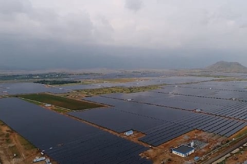 Watch: An aerial view of the Pavagada Solar Park coming up in Karnataka, and it's huge