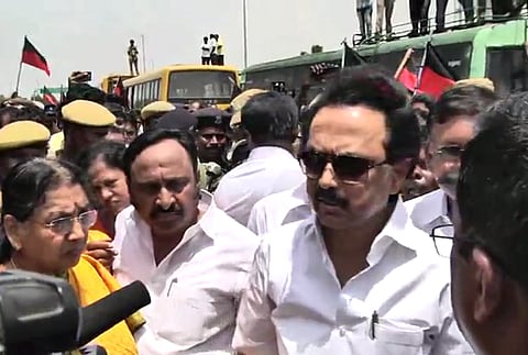 DMK's MK Stalin detained, booked for trying to visit lake in TN CM's constituency