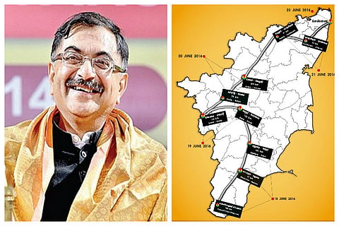BJP MP Tarun Vijay brings Thiruvalluvar to Haridwar, all the way from Kanyakumari