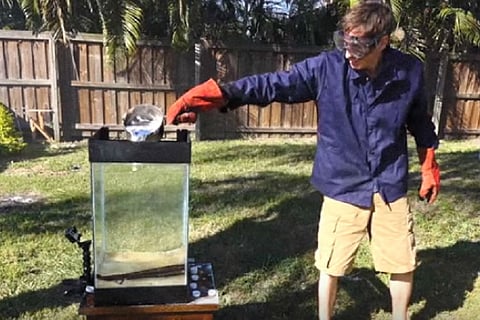Watch: This is what happens when molten aluminium meets Sprite