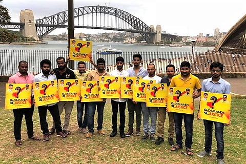 NRIs from AP hold protests in cities across the world, demand special status to state