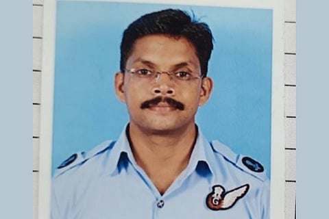 File photo of Junior Warrant Officer A Pradip who was killed along with CDS Bipin Rawat and others in a IAF chopper crash