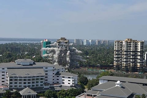 Demolition of Alfa Serene apartment