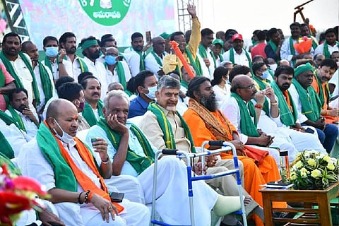 Andhra BJP, CPI, TDP lend support to Amaravati movement at Tirupati public meet