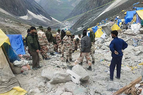 Rescue operations after Amarnath cloudburst: One pilgrim from Andhra dead, one missing