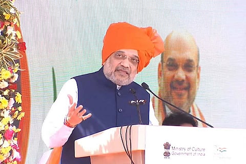 Amit Shah addressing a gathering