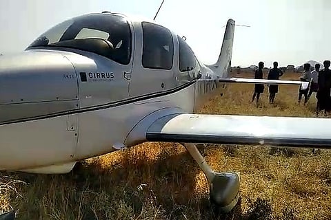 Chartered plane makes emergency landing in Andhra village due to fuel leakage issues