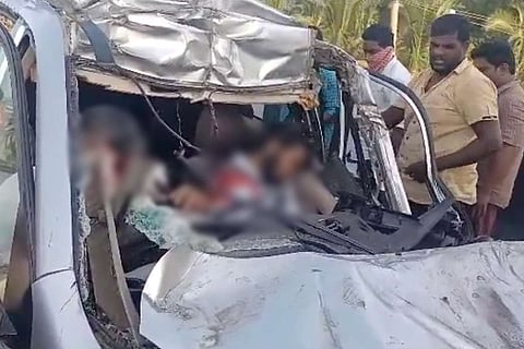 Twelve people including eight-year-old killed in separate road accidents in AP