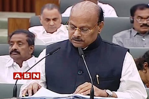 Andhra presents budget of Rs 1.57 lakh crore, allocates Rs 1,061 crore for Amaravati