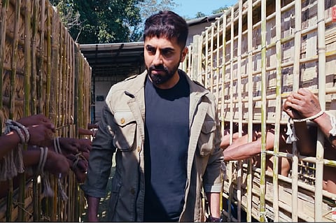 Anek movie poster featuring Ayushmann Khurrana