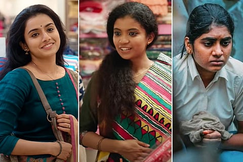 Actors Ann Sheetal, Anna Ben and Nimisha Sajayan