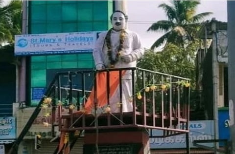 TN leaders condemn desecration of CN Annadurai statue