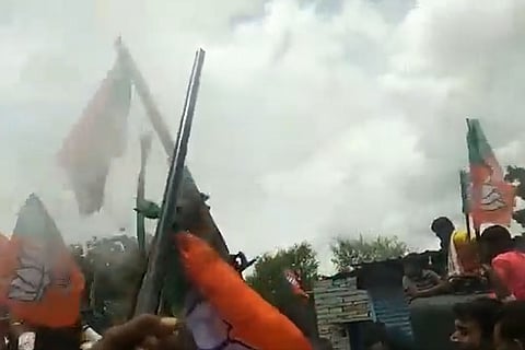 Three Karnataka cops suspended for celebratory firing to welcome Union Minister