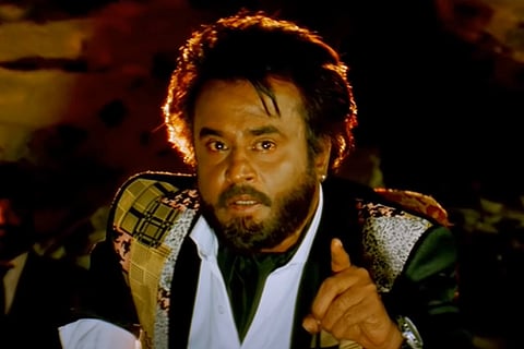 Still from Baasha with Rajinikanth