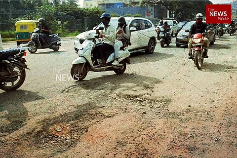 Pothole in Bengaluru Road
