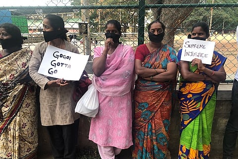 Bengaluru activists, citizens stage protest against clean chit to CJI Gogoi