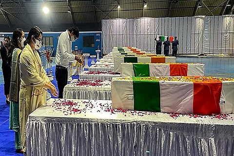Daughters of Late CDS Bipin and his wife Madhulika Rawat pay tribute to their parents.