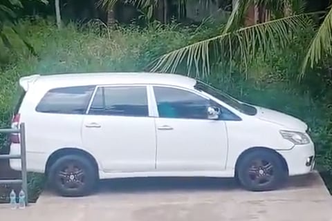 Kerala driver parking his car