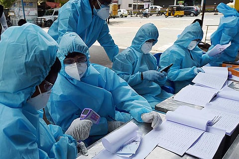 PPE clad healthcare professionals
