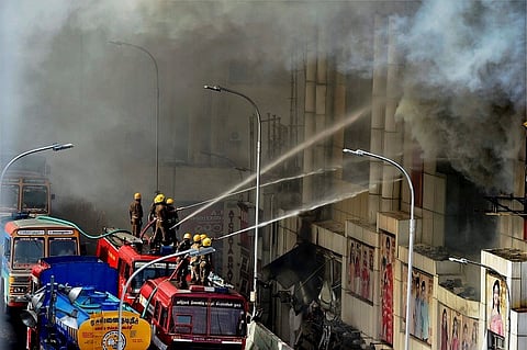 As city reels under water scarcity, 5-7 lakh litres used to tackle Chennai Silks blaze