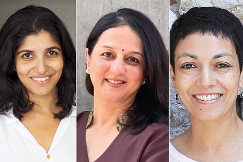 Chiki Sarkar, Rohini Nilekani and Devika Cariapa
