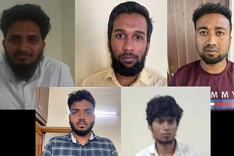 Five of the accused men in the Coimbatore blast