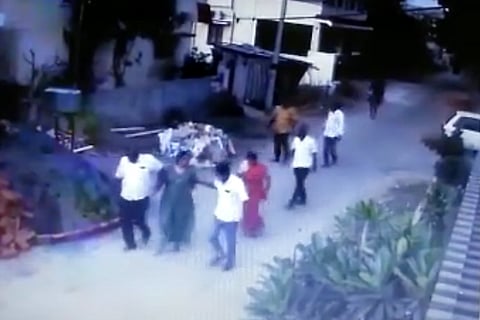 Video shows retired TN cop forcibly take away daughter who married out of caste