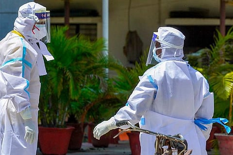Health workers in PPE