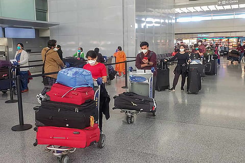 Passengers at SFo