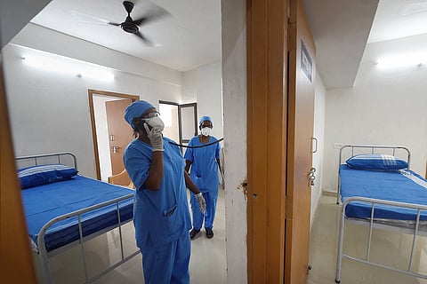 Representation image of a COVID-19 isolation ward