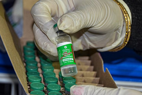 Representative image of a Covishield vial