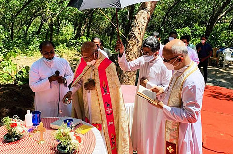 Foundation stone ceremony for crematorium in Kerala
