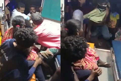 People being attacked