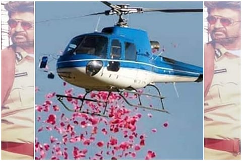 From helicopter flower shower to SIM cards, it's celebration time for 'Darbar' fans