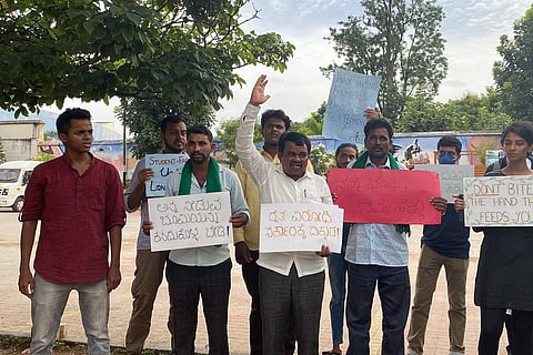 Farmer protests in Devanahalli