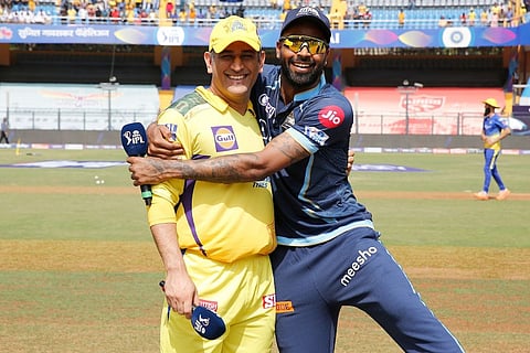 MS Dhoni and Hardik Pandya