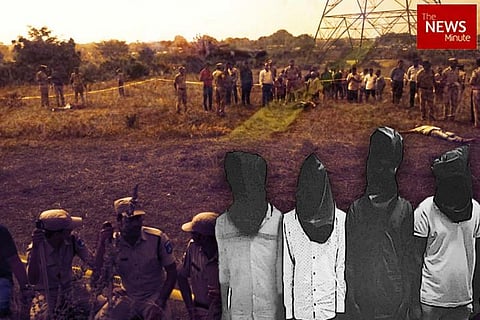 Disha accused in the backkdrop of encounter site