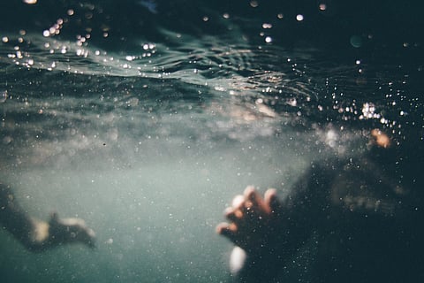 Representative image of drowning