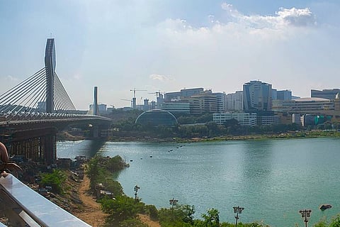 Durgam Cheruvu bridge in Hyderabad