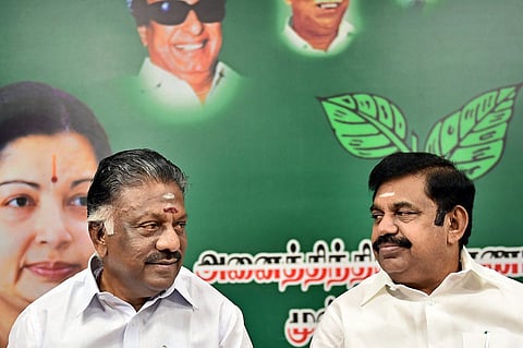 O Panneerselvam and Edappadi K Palaniswami