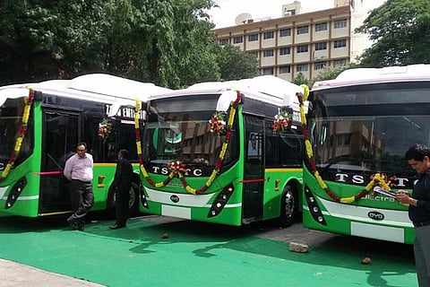 Electric buses in Hyderabad