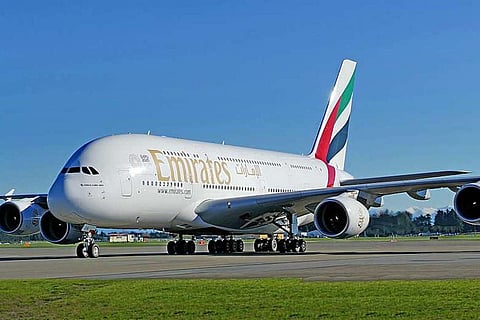 Emirates Airbus A380 flight