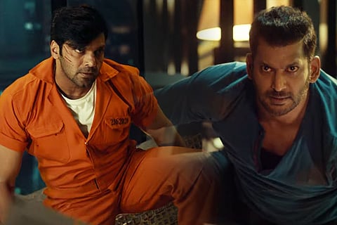 Arya is seen as a prisoner along with Vishal in teaser of Enemy