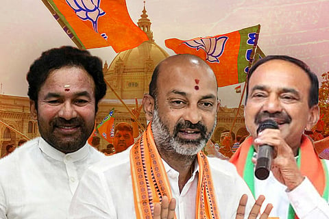 A collage of Telangana BJP leaders
