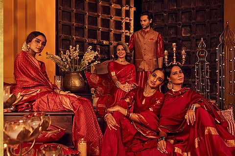 A screenshot from Fabindia's website showing its new festive collection