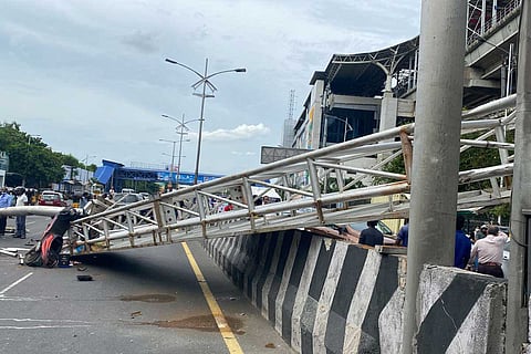 Allandur Signboard Collapse